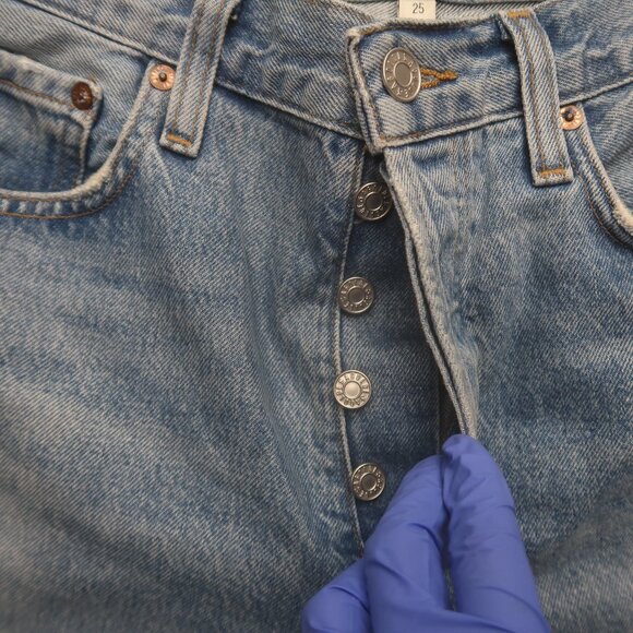 Agolde Low Slung Baggy Jeans in Libertine Size 25 - Picture 9 of 13